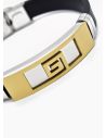 PULSERA NEOPRENO CON ACERO INOXIDABLE Y PLACA CON DISEÑO