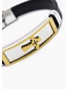 PULSERA NEOPRENO CON ACERO INOXIDABLE Y PLACA CON DISEÑO