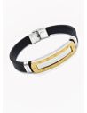 PULSERA NEOPRENO CON ACERO INOXIDABLE Y PLACA CON DISEÑO