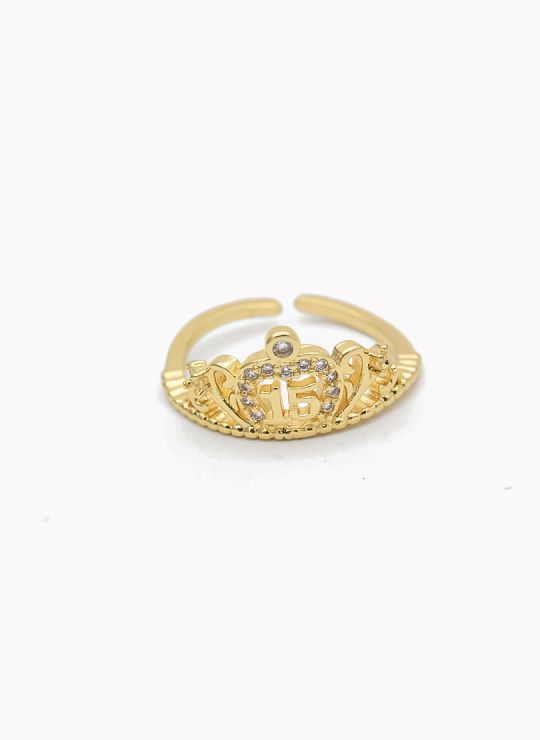 ANILLO GRADUABLE RODIO XUPING YXZ CRISTALES