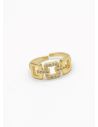 ANILLO GRADUABLE RODIO XUPING YXZ CRISTALES