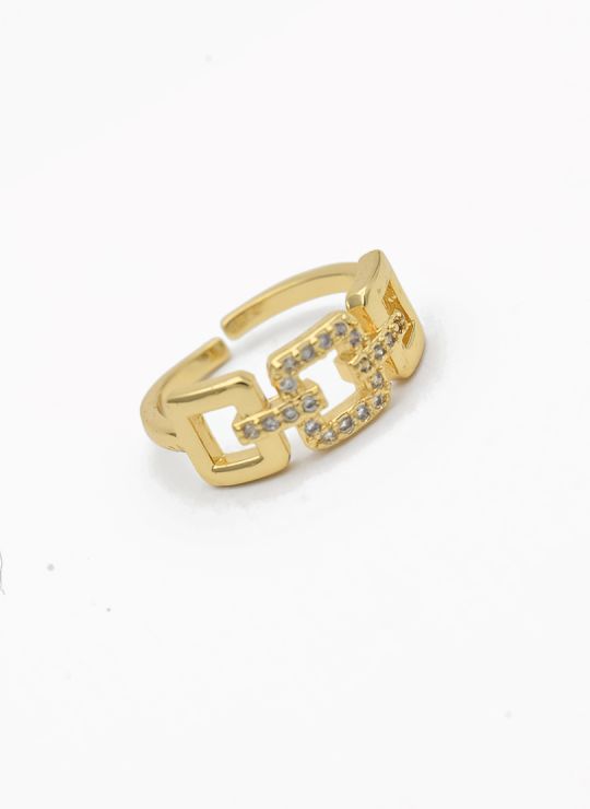 ANILLO GRADUABLE RODIO XUPING YXZ CRISTALES