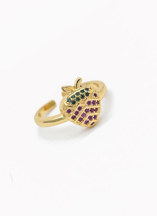 ANILLO GRADUABLE RODIO XUPING YXZ CRISTALES