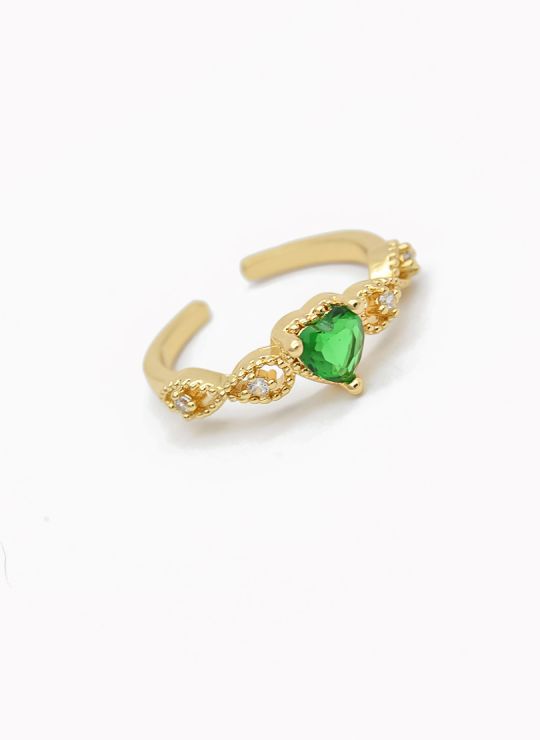 ANILLO GRADUABLE RODIO XUPING YXZ CRISTALES
