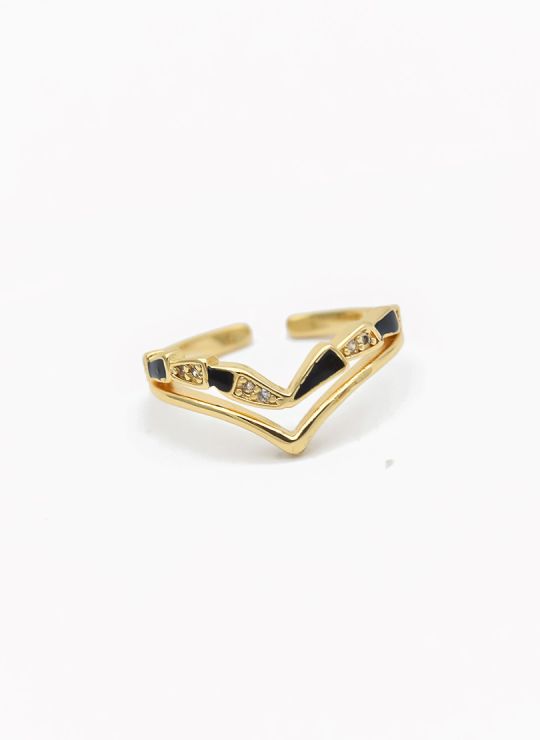 ANILLO GRADUABLE RODIO XUPING YXZ CRISTALES