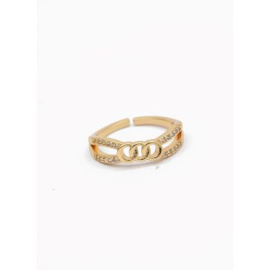 ANILLO GRADUABLE RODIO XUPING YXZ CRISTALES