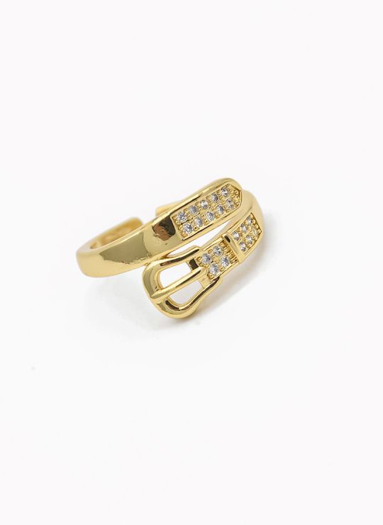 ANILLO GRADUABLE RODIO XUPING YXZ CRISTALES