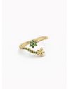 ANILLO GRADUABLE RODIO XUPING YXZ CRISTALES