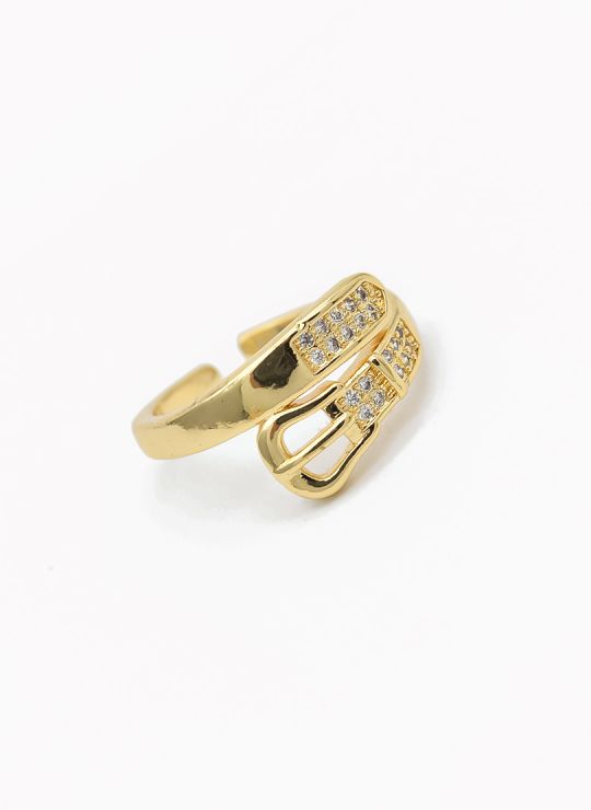ANILLO GRADUABLE RODIO XUPING YXZ CRISTALES