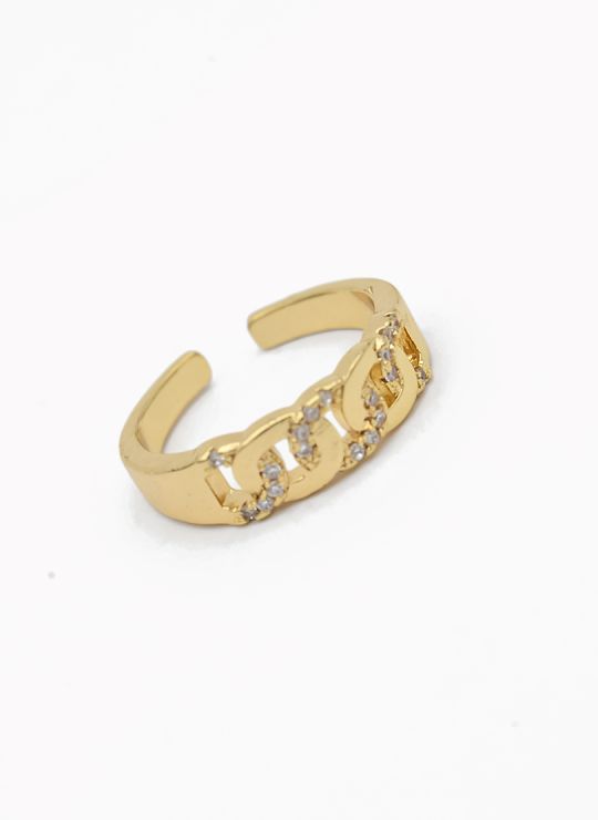 ANILLO GRADUABLE RODIO XUPING YXZ CRISTALES