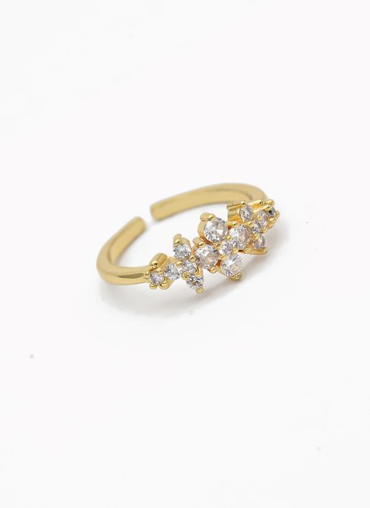 ANILLO GRADUABLE RODIO XUPING YXZ CRISTALES