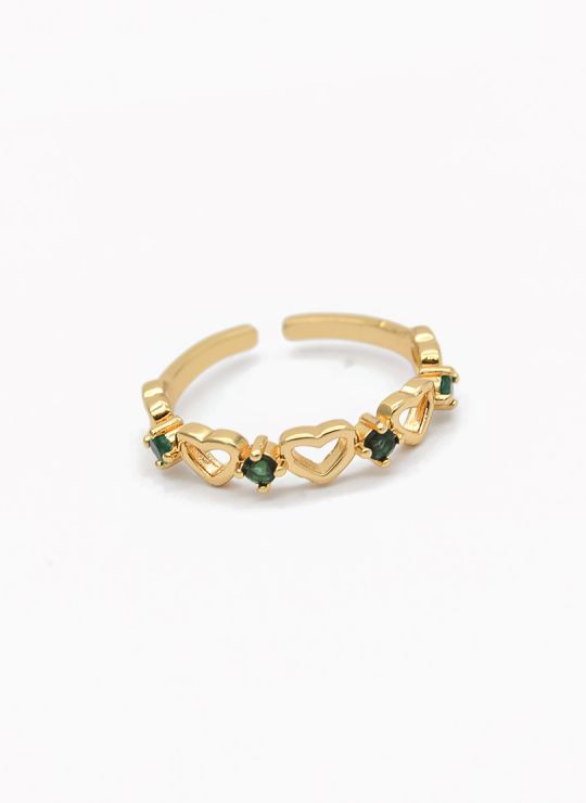 ANILLO GRADUABLE RODIO XUPING YXZ CRISTALES