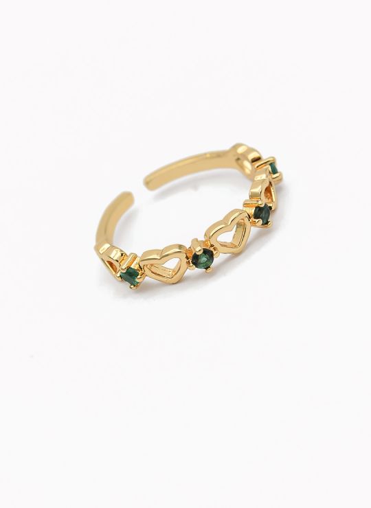ANILLO GRADUABLE RODIO XUPING YXZ CRISTALES