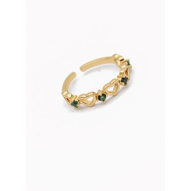 ANILLO GRADUABLE RODIO XUPING YXZ CRISTALES