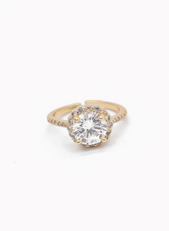ANILLO GRADUABLE RODIO XUPING YXZ CRISTALES