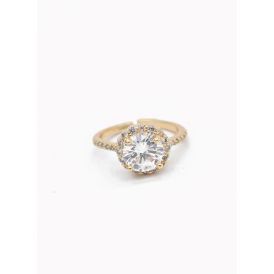 ANILLO GRADUABLE RODIO XUPING YXZ CRISTALES