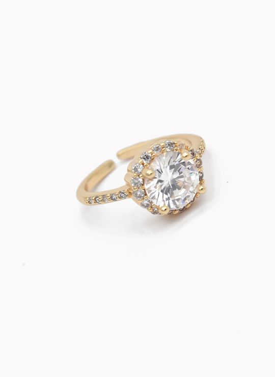 ANILLO GRADUABLE RODIO XUPING YXZ CRISTALES