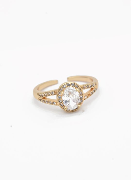 ANILLO GRADUABLE RODIO XUPING YXZ CRISTALES