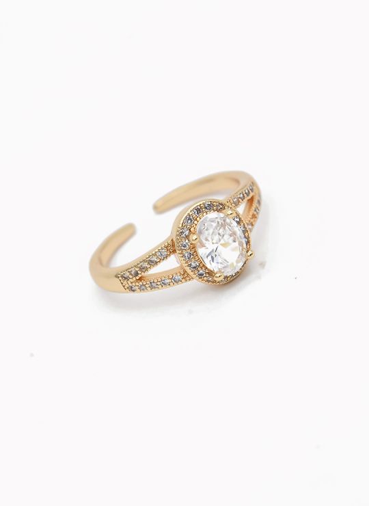 ANILLO GRADUABLE RODIO XUPING YXZ CRISTALES