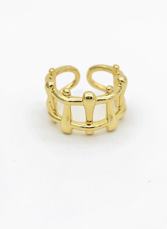 ANILLO GRADUABLE RODIO XUPING YXZ CRISTALES
