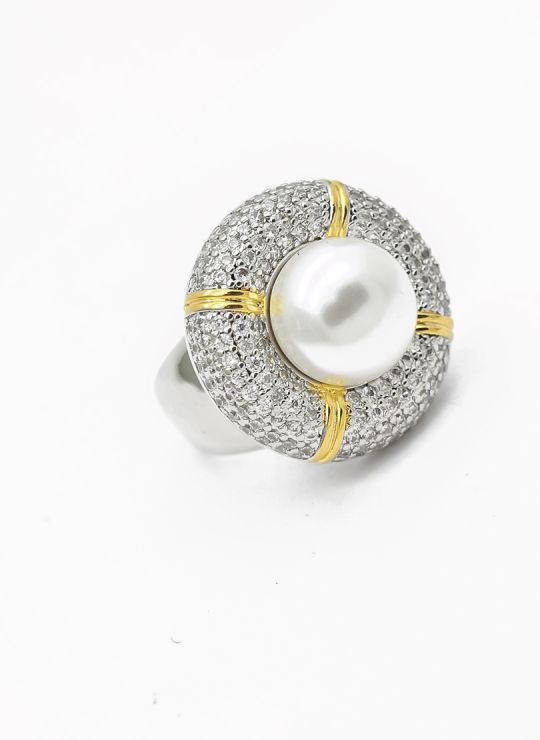 ANILLO GRADUABLE RODIO XUPING YXZ CRISTALES