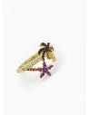ANILLO GRADUABLE RODIO XUPING YXZ CRISTALES