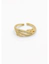 ANILLO GRADUABLE RODIO XUPING YXZ CRISTALES