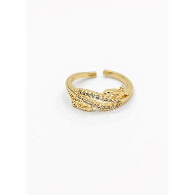 ANILLO GRADUABLE RODIO XUPING YXZ CRISTALES