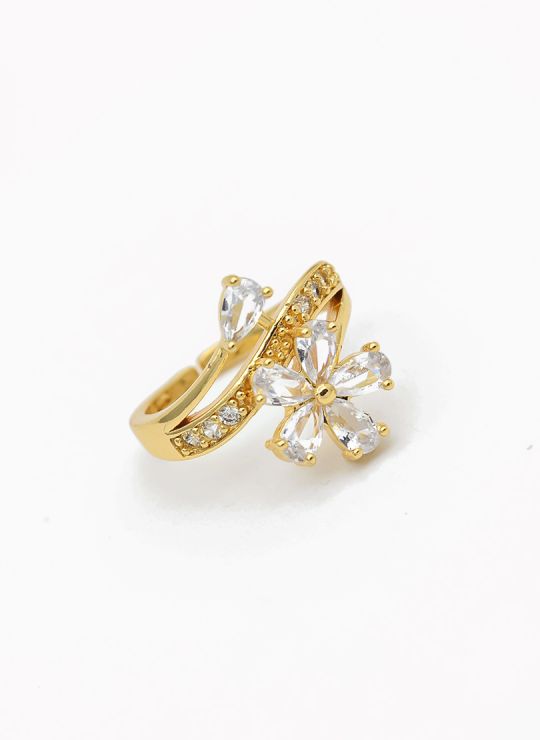 ANILLO GRADUABLE RODIO XUPING YXZ CRISTALES
