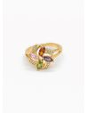 ANILLO GRADUABLE RODIO XUPING YXZ CRISTALES
