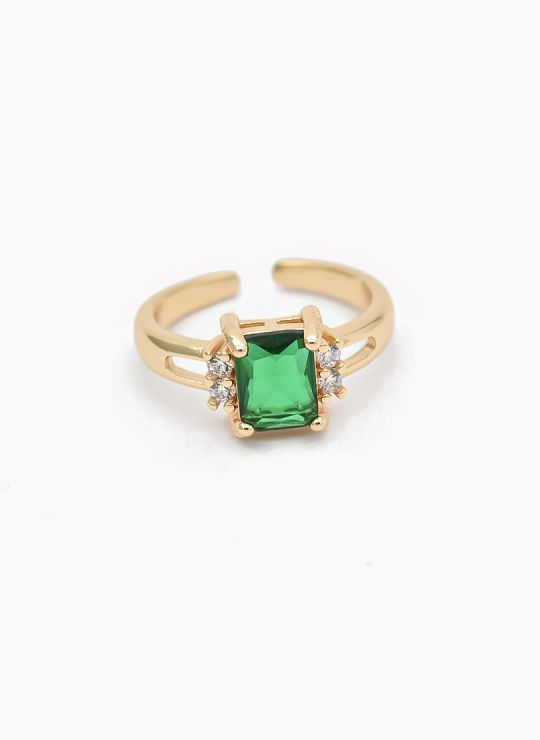 ANILLO GRADUABLE RODIO XUPING YXZ CRISTALES