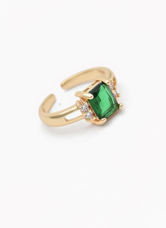 ANILLO GRADUABLE RODIO XUPING YXZ CRISTALES