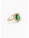 ANILLO GRADUABLE RODIO XUPING YXZ CRISTALES