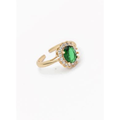 ANILLO GRADUABLE RODIO XUPING YXZ CRISTALES