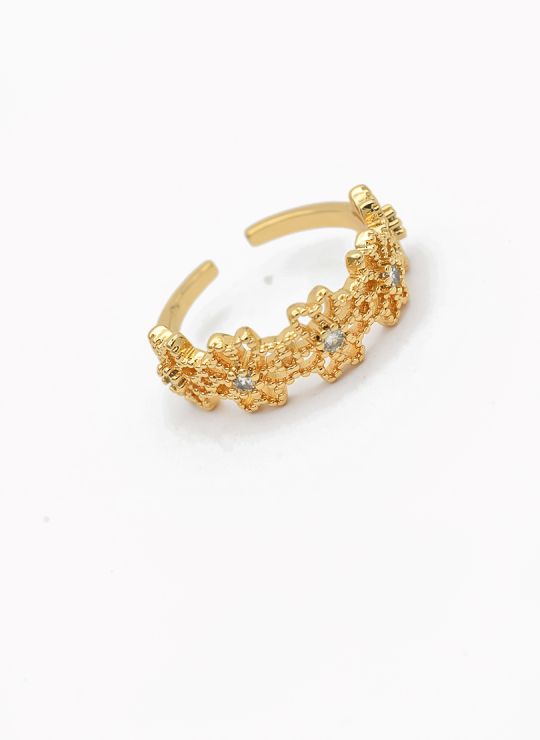 ANILLO GRADUABLE RODIO XUPING YXZ CRISTALES