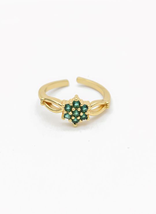 ANILLO GRADUABLE RODIO XUPING YXZ CRISTALES
