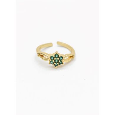 ANILLO GRADUABLE RODIO XUPING YXZ CRISTALES