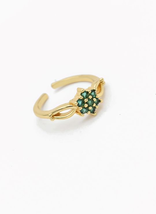 ANILLO GRADUABLE RODIO XUPING YXZ CRISTALES