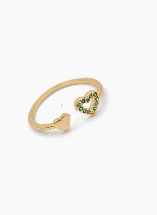 ANILLO GRADUABLE RODIO XUPING YXZ CRISTALES