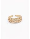 ANILLO GRADUABLE RODIO XUPING YXZ CRISTALES