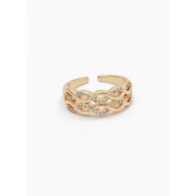 ANILLO GRADUABLE RODIO XUPING YXZ CRISTALES