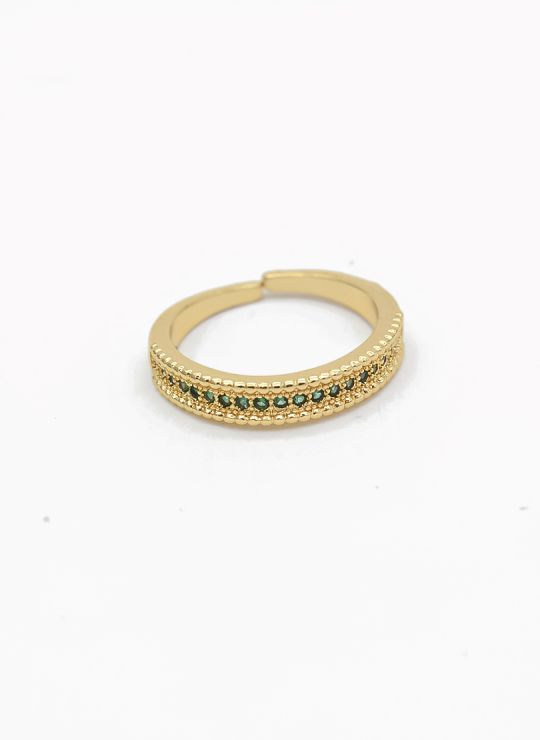 ANILLO GRADUABLE RODIO XUPING YXZ CRISTALES