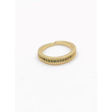 ANILLO GRADUABLE RODIO XUPING YXZ CRISTALES