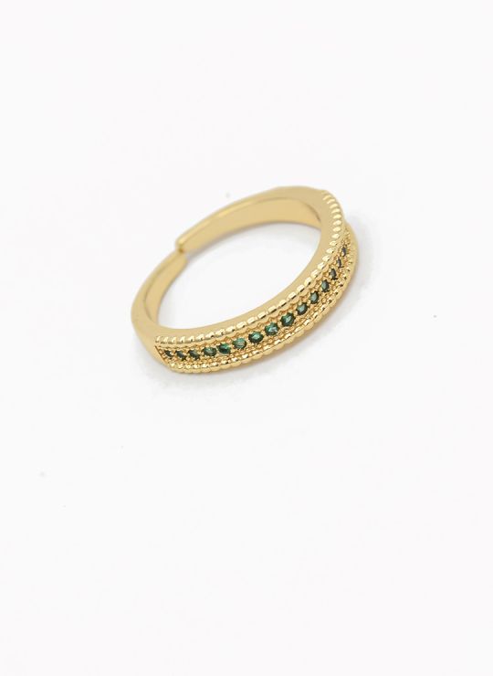 ANILLO GRADUABLE RODIO XUPING YXZ CRISTALES