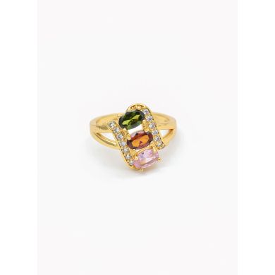 ANILLO GRADUABLE RODIO XUPING YXZ CRISTALES