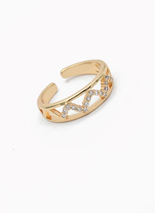 ANILLO GRADUABLE RODIO XUPING YXZ CRISTALES