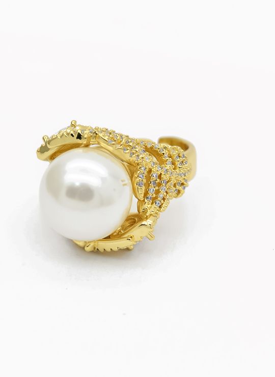 ANILLO GRADUABLE RODIO XUPING YXZ CRISTALES