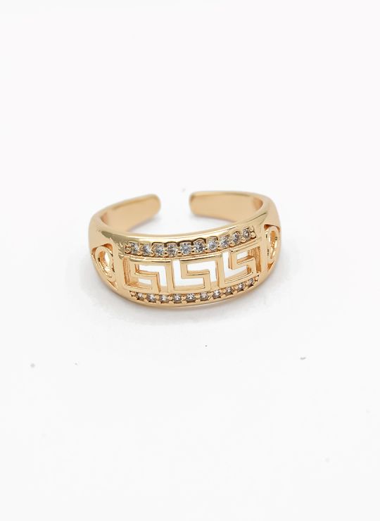 ANILLO GRADUABLE RODIO XUPING YXZ CRISTALES