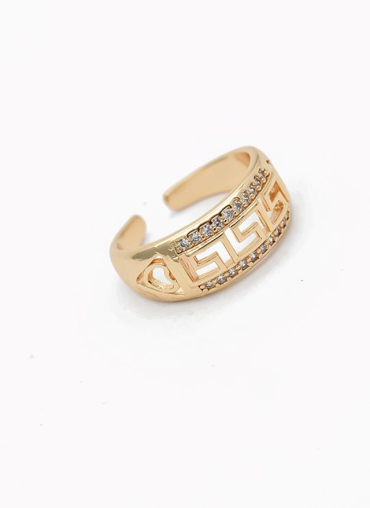 ANILLO GRADUABLE RODIO XUPING YXZ CRISTALES