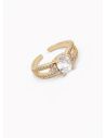 ANILLO GRADUABLE RODIO XUPING YXZ CRISTALES